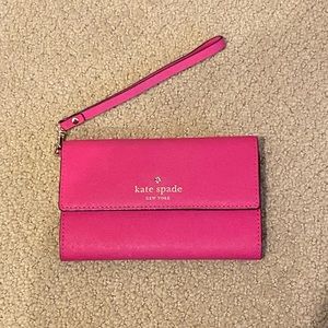 Pink Kate Spade wristlet